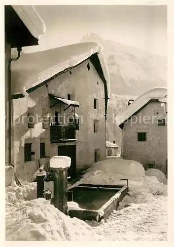 AK / Ansichtskarte Schuls_GR Dorfpartie Schuls_GR