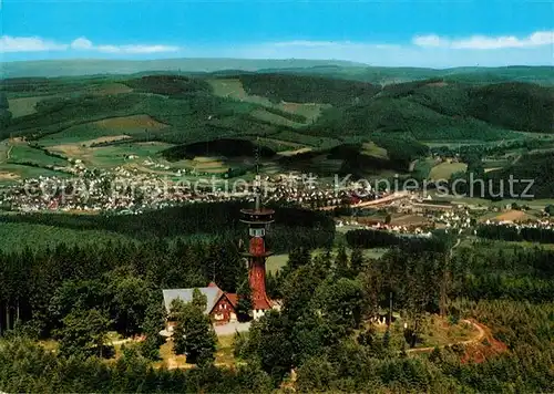 AK / Ansichtskarte Kreuztal_Westfalen Fliegeraufnahme Berggasthof Kindelsberg Kreuztal_Westfalen