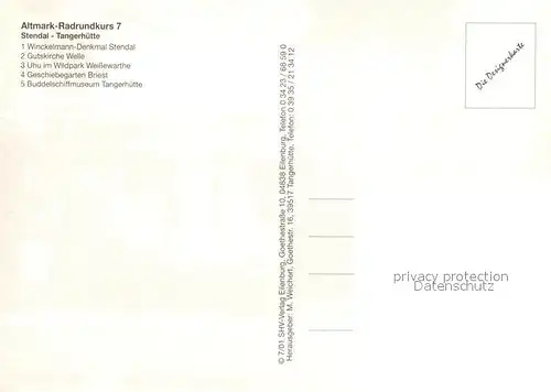 AK / Ansichtskarte Tangerhuette Winckelmann Denkmal Stendal Gutskirche Welle  Tangerhuette