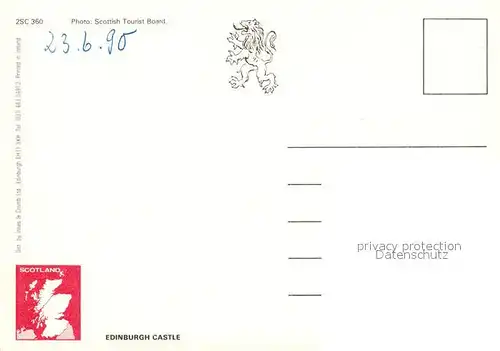 AK / Ansichtskarte Edinburgh Castle Edinburgh