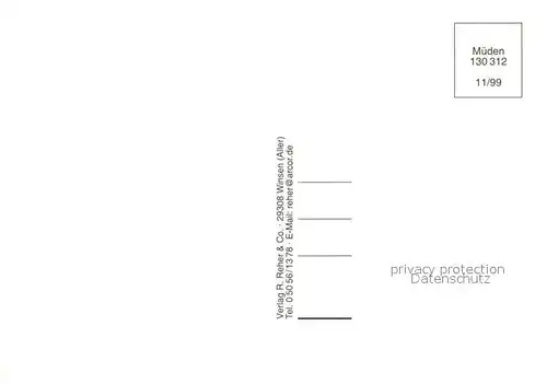AK / Ansichtskarte Mueden_oertze Landschaftspanorama Lueneburger Heide Hotel Restaurant Kirche Mueden oertze
