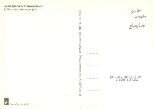 AK / Ansichtskarte Alpirsbach Panorama Luftkurort Wintersportplatz im Schwarzwald Alpirsbach