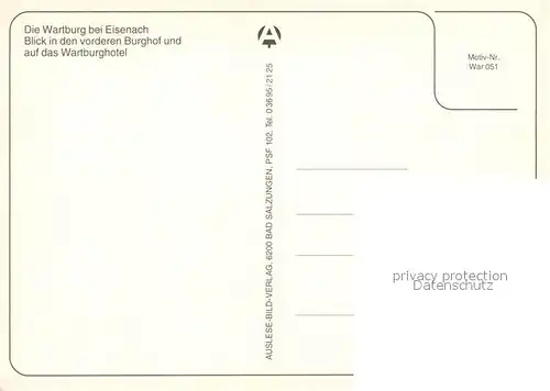 AK / Ansichtskarte Eisenach_Thueringen Wartburg Burghof Wartburghotel Eisenach Thueringen