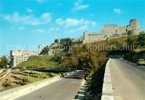 AK / Ansichtskarte Monte_San_Angelo Santuario San Michele e Castello Romanico Kloster Schloss Ruine Monte_San_Angelo