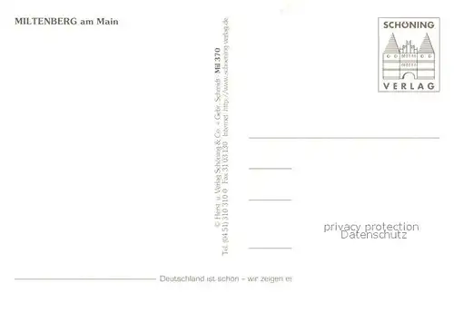 AK / Ansichtskarte Miltenberg_Main Panorama Maintal Miltenberg Main