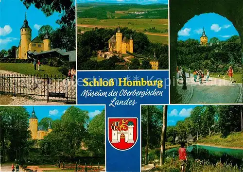 AK / Ansichtskarte Nuembrecht Schloss Homburg Museum des Oberbergischen Landes Fliegeraufnahme Nuembrecht