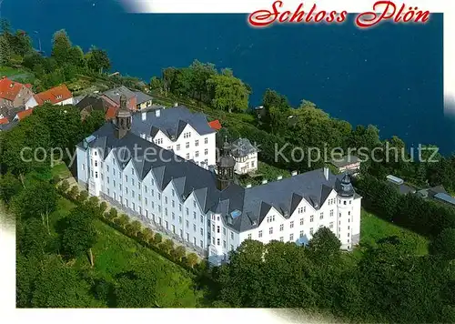AK / Ansichtskarte Ploen_See Schloss Naturpark Holsteinische Schweiz Fliegeraufnahme Ploen_See