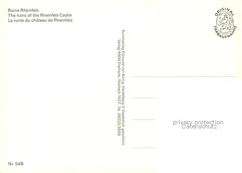 AK / Ansichtskarte St_Goar Burgruine Rheinfels St_Goar