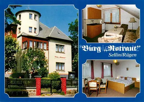 AK / Ansichtskarte Sellin_Ruegen Burg Rotraut Hotel Sellin Ruegen