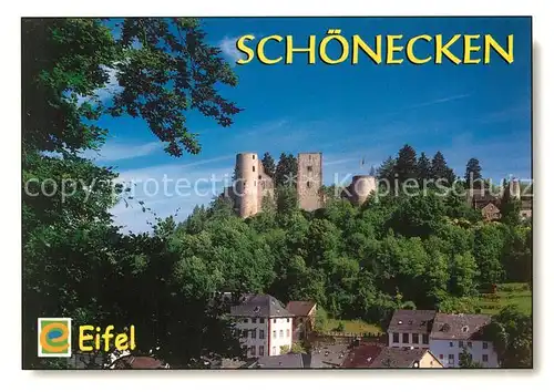 AK / Ansichtskarte Schoenecken Mittelalterliche Burganlage Schoenecken