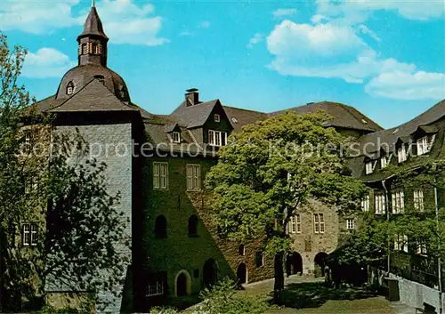 AK / Ansichtskarte Siegen_Westfalen Oberes Schloss Suedfluegel Innenhof Siegen_Westfalen