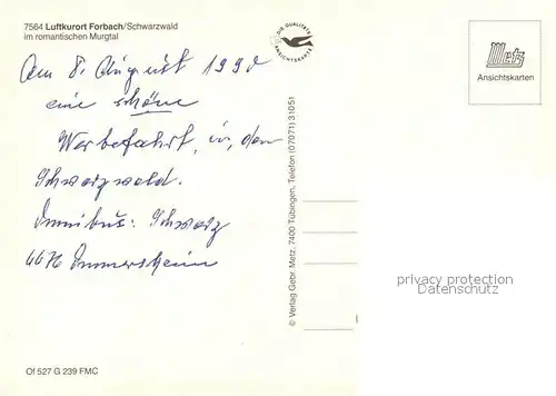 AK / Ansichtskarte Forbach_Baden Stadtpanorama Holzbruecke Murg Kraftwerk Schwarzenbachtalsperre Schwarzwald Forbach_Baden