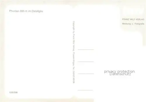 AK / Ansichtskarte Pfronten Panorama Hoehenluftkurort Alpen Pfronten