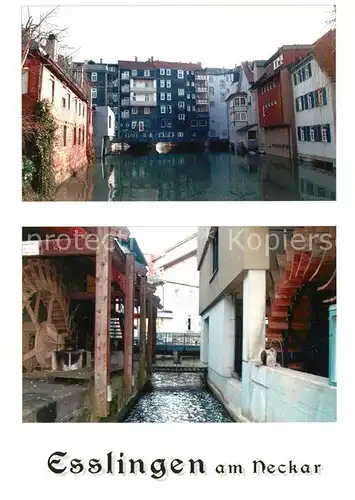 AK / Ansichtskarte Esslingen_Neckar Teilansicht Muehle Esslingen Neckar