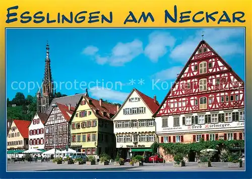 AK / Ansichtskarte Esslingen_Neckar Marktplatz mit Kielmeyerhaus Esslingen Neckar