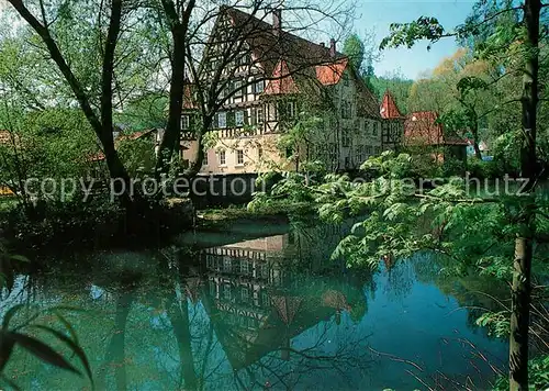 AK / Ansichtskarte Schnaitheim Schloessle Schlossteich Schnaitheim