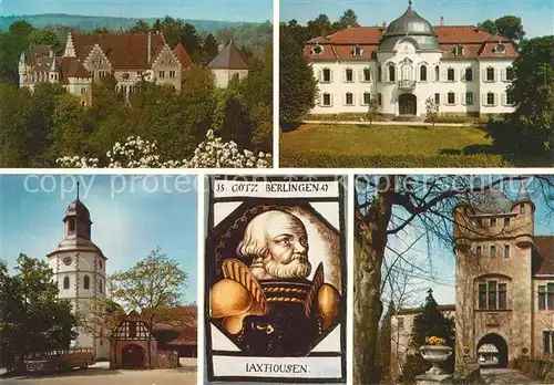 AK / Ansichtskarte Jagsthausen_Jagst Schloss Details Portrait Goetz Berlingen Jagsthausen_Jagst