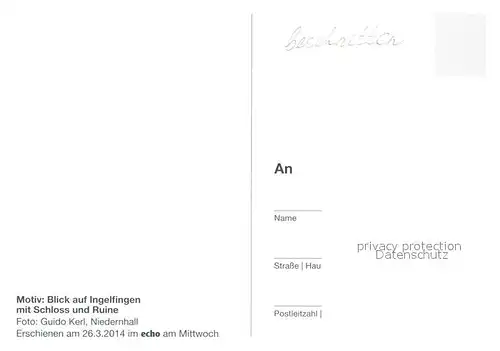 AK / Ansichtskarte Ingelfingen mit Schloss und Ruine Ingelfingen