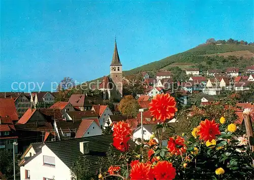 AK / Ansichtskarte Grunbach_Remshalden Teilansicht mit Ev Kirche Grunbach Remshalden