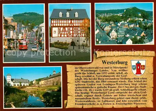 AK / Ansichtskarte Westerburg_Westerwald Burgmannshaus Neustrasse Teilansicht Altes Feuerwehrhaus Rathaus Westerburg_Westerwald