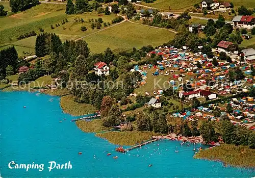 AK / Ansichtskarte Ossiach Fliegeraufnahme Camping Parth Ossiach