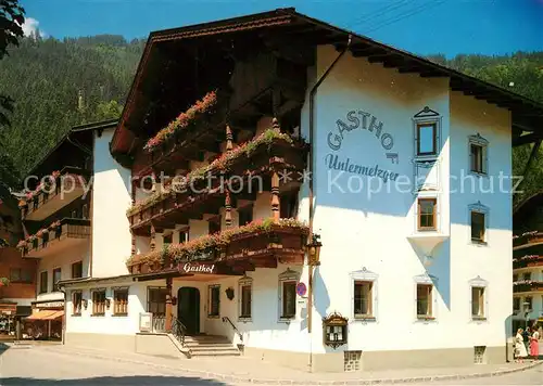 AK / Ansichtskarte Zell_Ziller_Tirol Gasthof Untermetzger Zell_Ziller_Tirol