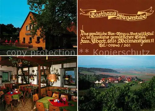 AK / Ansichtskarte Ipsheim Gasthaus Winzerstube Ipsheim