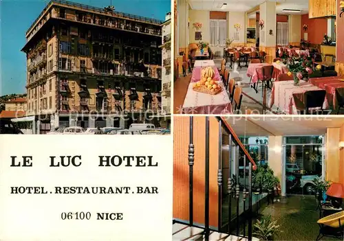 AK / Ansichtskarte Nice_Alpes_Maritimes Le Luc Hotel  Nice_Alpes_Maritimes