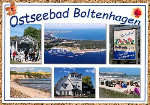 AK / Ansichtskarte Boltenhagen_Ostseebad Konzertpavillon Kurhaus Strand Fliegeraufnahme Boltenhagen_Ostseebad