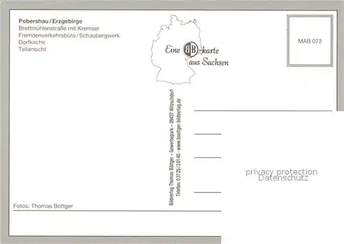 AK / Ansichtskarte Pobershau Brettmuehlenstrasse mit Kremser Schaubergwerk Dorfkirche Landschaftspanorama Pobershau