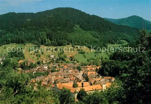 AK / Ansichtskarte Wolfach Panorama mit Kloster Wolfach