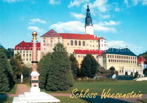 AK / Ansichtskarte Weesenstein Schloss Denkmal Park Weesenstein