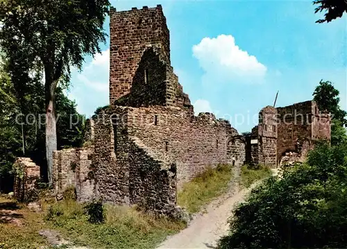 AK / Ansichtskarte Amorbach Burgruine Wildenberg im Odenwald Amorbach