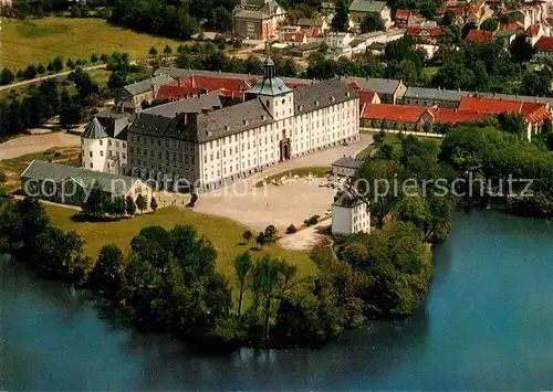 AK / Ansichtskarte Schleswig_Schlei Schloss Gottorf mit Burgsee Fliegeraufnahme Schleswig_Schlei