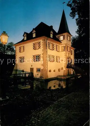 AK / Ansichtskarte Schliengen Wasserschloss Entenstein unter Beleuchtung Nachtaufnahme Schliengen