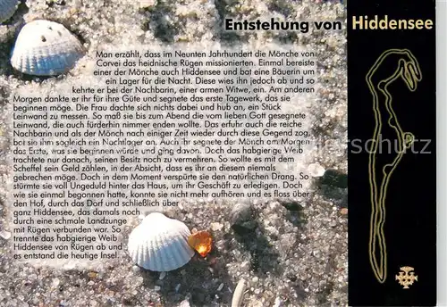 AK / Ansichtskarte Insel_Hiddensee Entstehungsgeschichte Insel Hiddensee