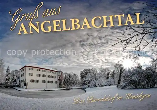 AK / Ansichtskarte Angelbachtal Schloss im Winter Angelbachtal