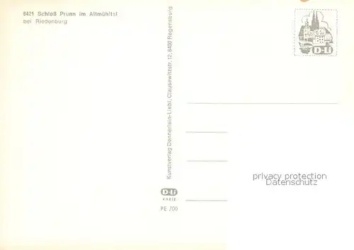 AK / Ansichtskarte Riedenburg_Altmuehltal Schloss Prunn Riedenburg Altmuehltal