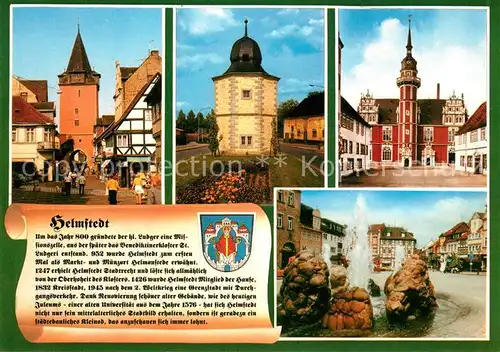 AK / Ansichtskarte Helmstedt Stadttor Turm Schloss Strassenpartie Helmstedt