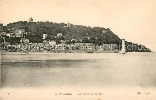 AK / Ansichtskarte Honfleur La Cote de Grace Honfleur