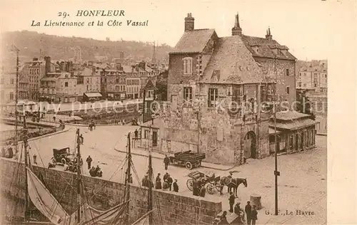 AK / Ansichtskarte Honfleur La Lieutenance et la Cote Vassal Honfleur