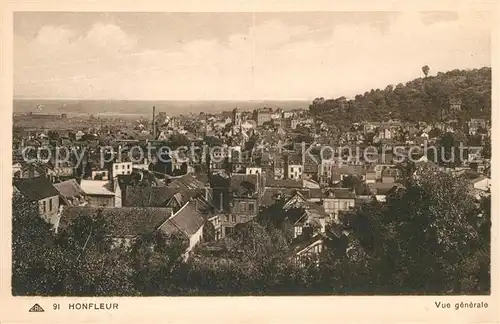AK / Ansichtskarte Honfleur Vue generale Honfleur