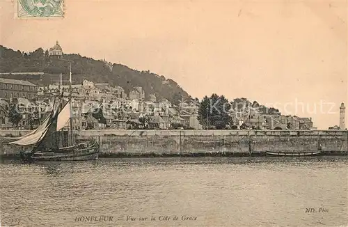 AK / Ansichtskarte Honfleur Vue sur la Cote de Grace Honfleur