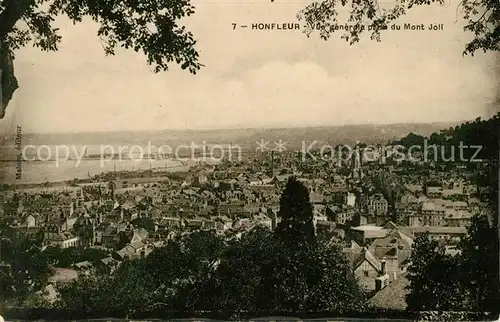 AK / Ansichtskarte Honfleur Vue generale prise du Mont Joli Honfleur