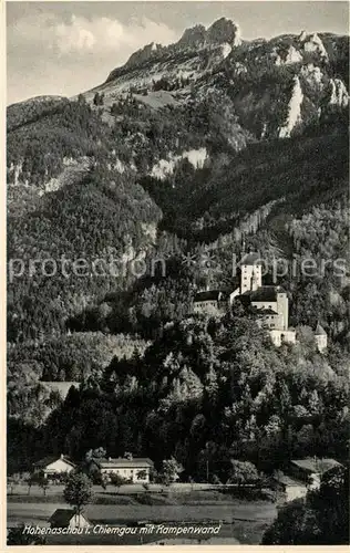 AK / Ansichtskarte Hohenaschau_Chiemgau mit Kampenwand Hohenaschau Chiemgau