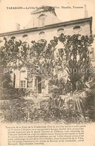 AK / Ansichtskarte Tarascon_Bouches du Rhone Villa Tartarin  Tarascon Bouches du Rhone