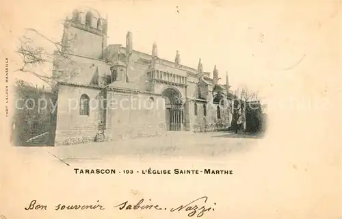 AK / Ansichtskarte Tarascon_Bouches du Rhone Eglise Sainte Marthe Tarascon Bouches du Rhone