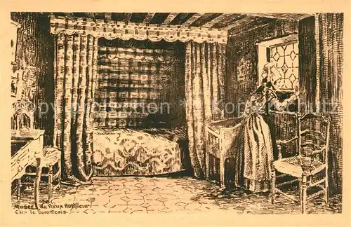 AK / Ansichtskarte Honfleur Musee Chez le Bourgeois Honfleur