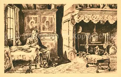 AK / Ansichtskarte Honfleur Musee Chez le Bourgeois Honfleur