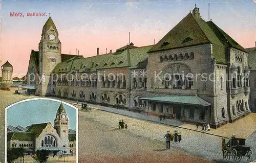 AK / Ansichtskarte Metz_Moselle Bahnhof Metz_Moselle